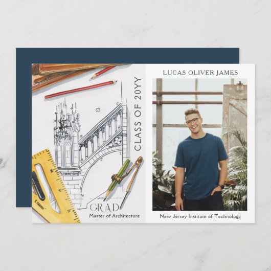 Abschluss Moderner Ingenieur für Foto-Architektur (Vorne/Hinten)