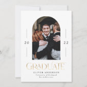 Abschluss Moderner Marineblau 1 Foto Bogen (Vorderseite)