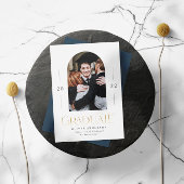 Abschluss Moderner Marineblau 1 Foto Bogen