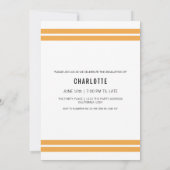 Abschluss Modernes 3 Fotomaterial Personalisiert Einladung (Rückseite)