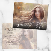 Abschluss Modernes Drehbuch Save the Date Postkarte