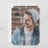 Abschluss Modernes, einfaches Design Einladung (Vorderseite)