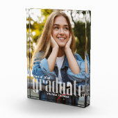 Abschluss Modernes, einfaches Minimalistisch Fotoblock (Rechts)