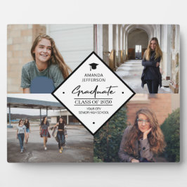 Abschluss Modernes, elegantes Drehbuch 4 Foto Coll Fotoplatte