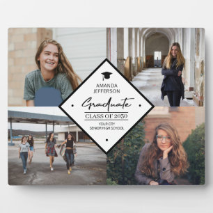 Abschluss Modernes, elegantes Drehbuch 4 Foto Coll Fotoplatte