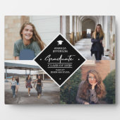 Abschluss Modernes, elegantes Skript 4 Foto Collag Fotoplatte (Vorderseite)