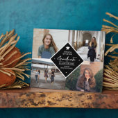 Abschluss Modernes, elegantes Skript 4 Foto Collag Fotoplatte (Seite)