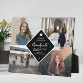 Abschluss Modernes, elegantes Skript 4 Foto Collag Fotoplatte