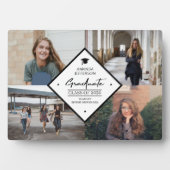 Abschluss Modernes, elegantes Skript 4 Foto Collag Fotoplatte (Vorderseite)