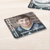 Abschluss Modernes Foto Einfaches Minimalistisches Rechteckiger Pappuntersetzer (angewinkelt)