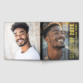 Abschluss Modernes Foto mit dunklem Overlay Gästebuch (Voll)