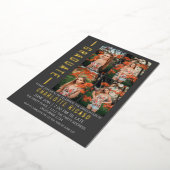 Abschluss Modernes Fotomaterial Personalisiert Folieneinladung (Gedreht)