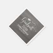 Abschluss Modernes Minimalistisches Chalkboard Scr Serviette (Ecke)
