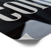 Abschluss Modernes Zwei Foto Minimalistisches Skri Poster (Ecke)