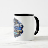 Abschluss-Modus-Freigeschaltet Klasse 2026 Abschlu Tasse (VorderseiteRechts)