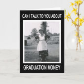 Abschluss Money - FUNNY Karte (Gelbe Blume)