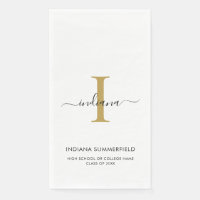 Abschluss Monogram Name Script-Party