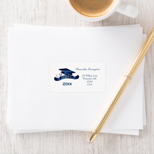 Abschluss Mortar Adressaufkleber (Insitu)