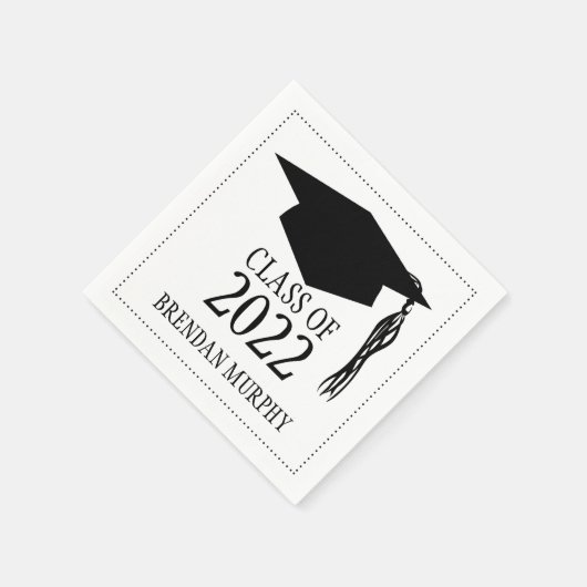 Abschluss Mortarboard-Klasse 2015 Serviette (Ecke)