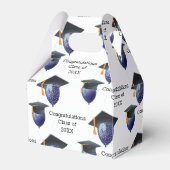 Abschluss Mortarboard und Balloons Geschenkschachtel (Vorderseite)
