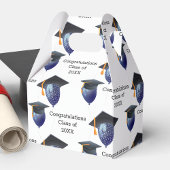 Abschluss Mortarboard und Balloons Geschenkschachtel