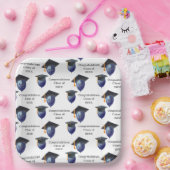 Abschluss Mortarboard und Balloons Pappteller (Party)