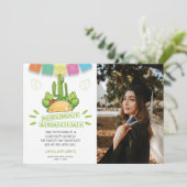 Abschluss Muchas Gracias Fiesta Dankeskarte (Stehend Vorderseite)