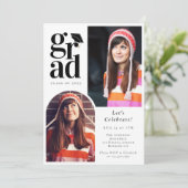Abschluss Multi Foto Arch Graduate Einladung (Stehend Vorderseite)