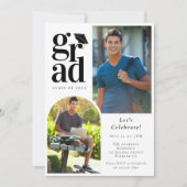 Abschluss Multi Foto Arch Graduate Einladung (Vorderseite)