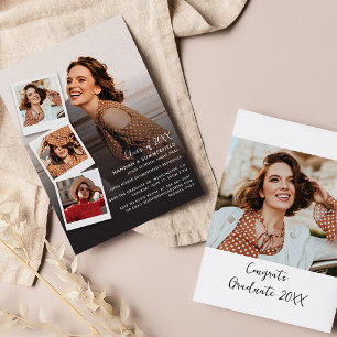 Abschluss Multi Foto Grad 2024 Party Einladung