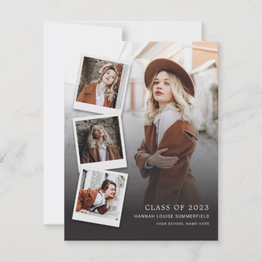 Abschluss Multi Foto Grad 2025 Ankündigung (Vorderseite)