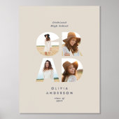 Abschluss Multi Foto Moderne, schlichte, elegante  Foliendrucke (Vorderseite)