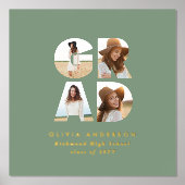 Abschluss Multi Foto Modernes schlinggrün Foliendrucke (Vorderseite)