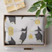 Abschluss Muster Balloons und Steine gelb Seidenpapier (Geschenk)