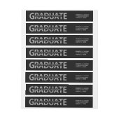 Abschluss mutige beschriftende Editible (Bogen)