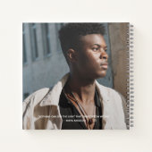 Abschluss-Nachricht und sofortiges Foto-Gästebuch Notizblock (Rückseite)