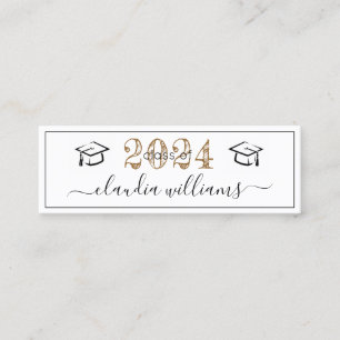 Abschluss Name Card - Einfache Einsteckkarte Telefonnummerkarte