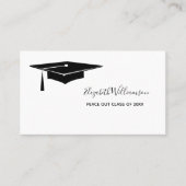 Abschluss Name Card Elegante Einsteckkarte Telefonnummerkarte (Vorderseite)