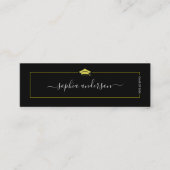 Abschluss Name Card - Elegante klassische Einsteck Telefonnummerkarte (Vorderseite)