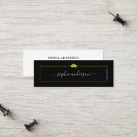 Abschluss Name Card - Elegante klassische Einsteck
