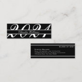 Abschluss Name Card . Elegante klassische Einsteck Telefonnummerkarte (Vorne/Hinten)