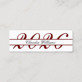 Abschluss Name Card . Elegante klassische Einsteck Telefonnummerkarte