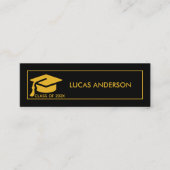 Abschluss Name Card - Elegante klassische Einsteck Telefonnummerkarte (Vorderseite)