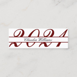 Abschluss Name Card . Elegante klassische Einsteck Telefonnummerkarte