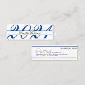 Abschluss Name Card . Elegante klassische Einsteck Telefonnummerkarte (Vorne/Hinten)