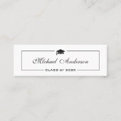 Abschluss Name Card - Elegante klassische Einsteck Telefonnummerkarte (Vorderseite)