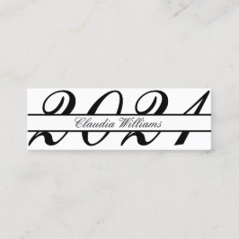 Abschluss Name Card . Elegante klassische Einsteck Telefonnummerkarte