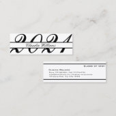 Abschluss Name Card . Elegante klassische Einsteck Telefonnummerkarte (Vorne/Hinten)