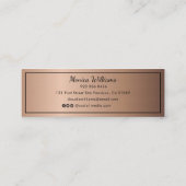 Abschluss Name Card - Elegante klassische Einsteck Telefonnummerkarte (Rückseite)