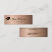 Abschluss Name Card - Elegante klassische Einsteck Telefonnummerkarte (Vorne/Hinten)